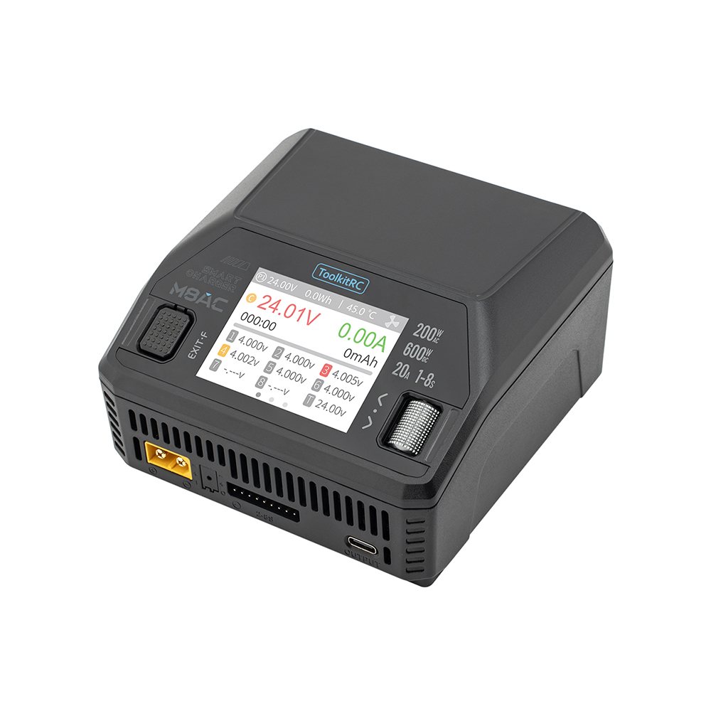 Зарядное устройство ToolkitRC M8AC AC200W / DC600W (1-8S, 20A)
