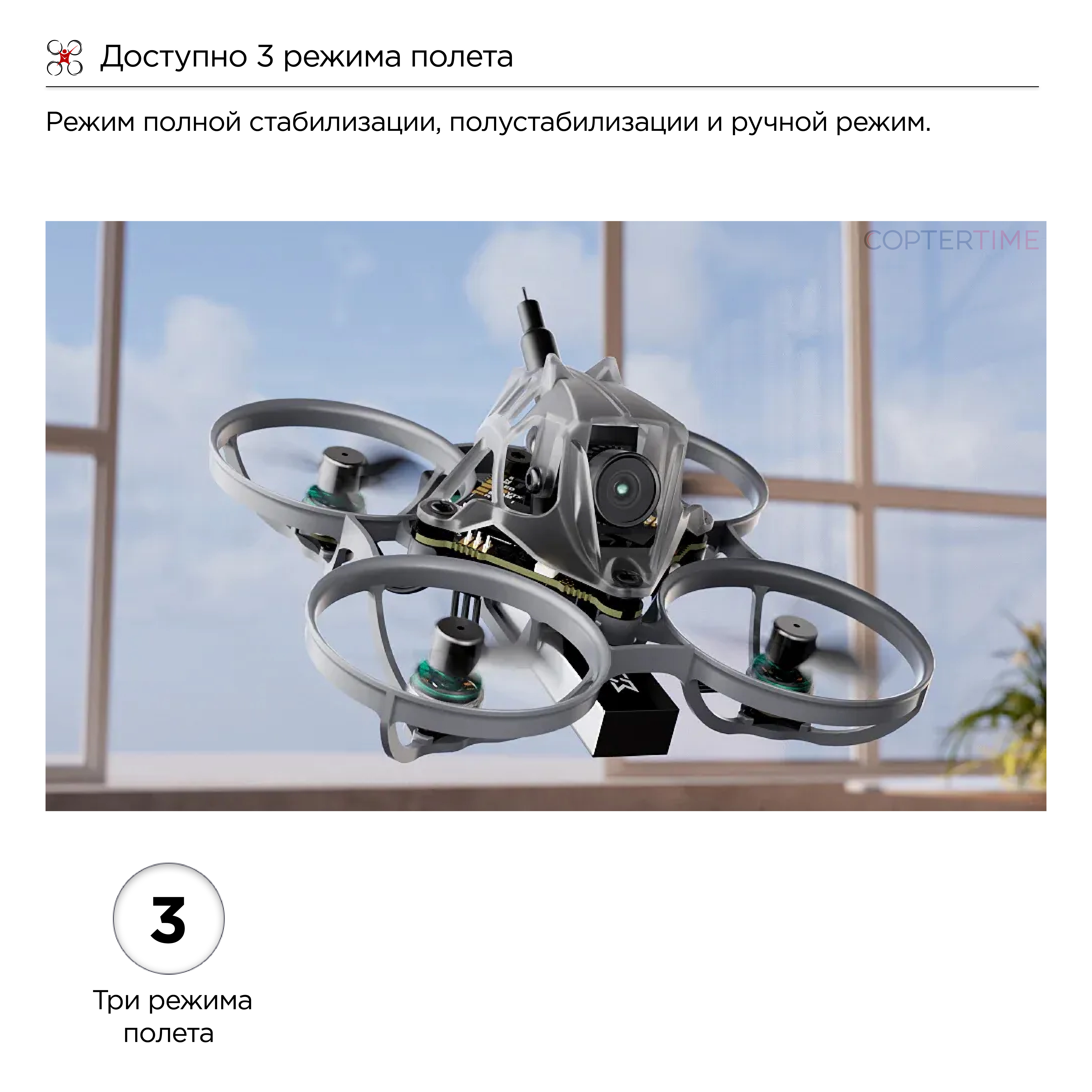 Квадрокоптер Sub250 Nimble65 RTF Combo (FPV нарбор)
