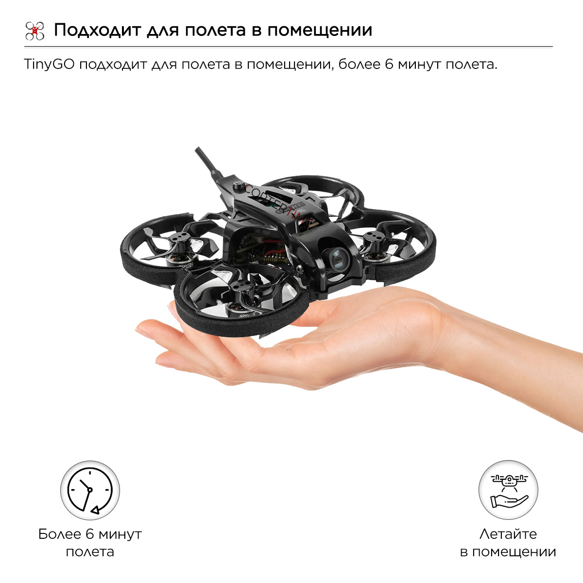 Готовый FPV набор GEPRC TinyGO 4K FPV Whoop (RTF)