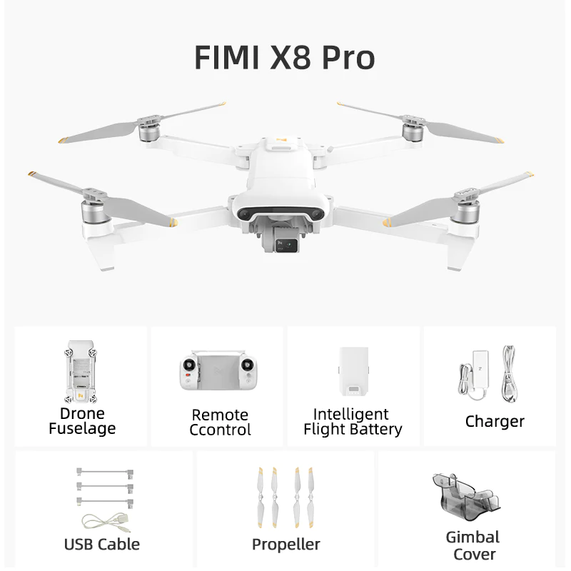 Квадрокоптер Fimi X8 Pro Combo (с мегафоном и сбросом груза)