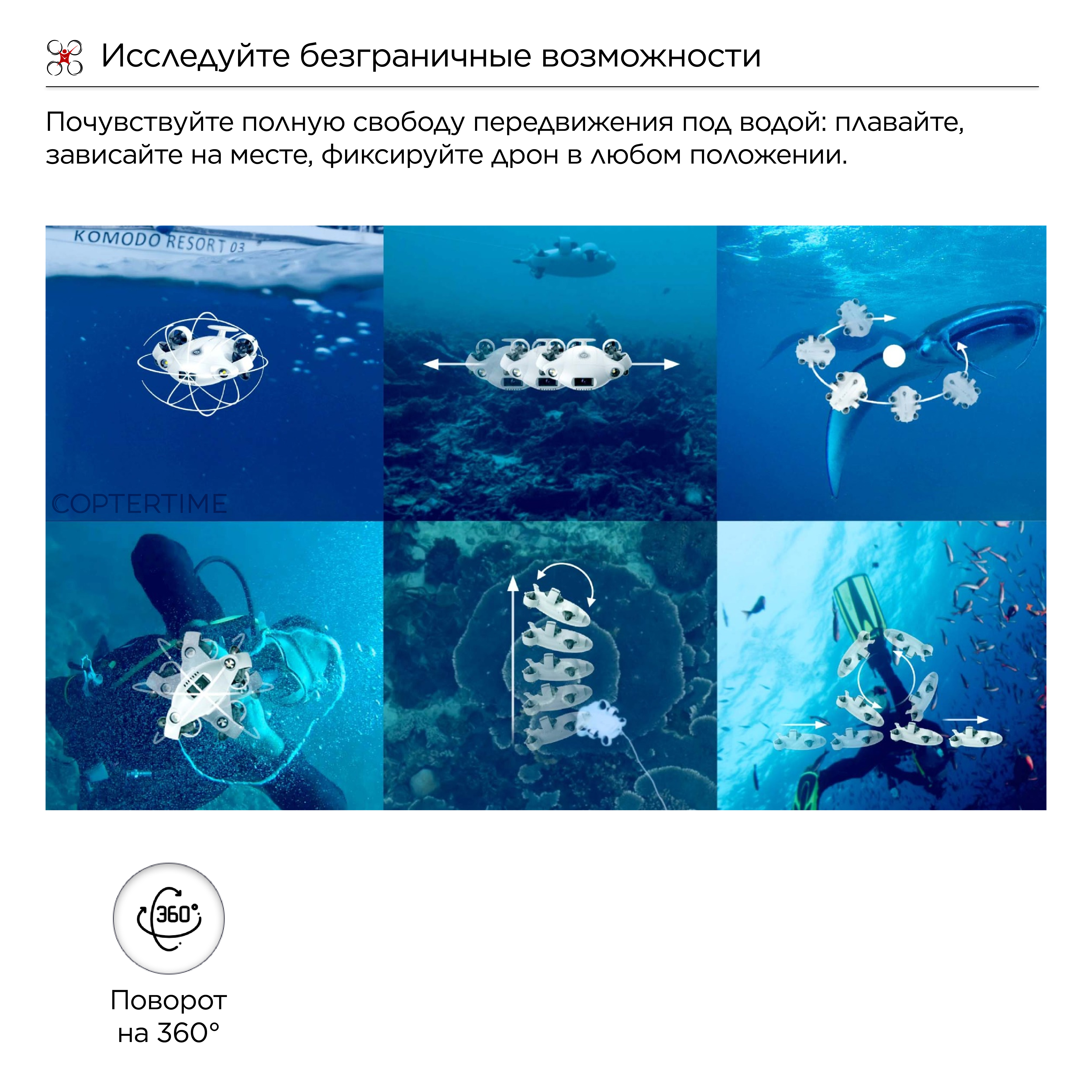 Подводный дрон QYSEA Fifish V-Evo Standard Pack