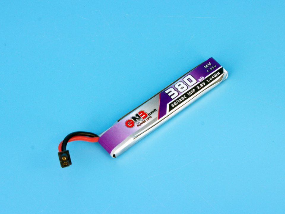 Аккумулятор Li-po GNB 380mah 1S 60C HV с кабелем (A30)