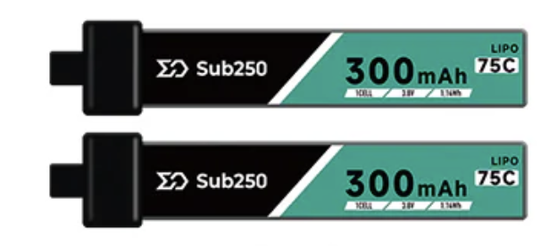 Аккумулятор Sub250 300mAh 90C 1S х 2