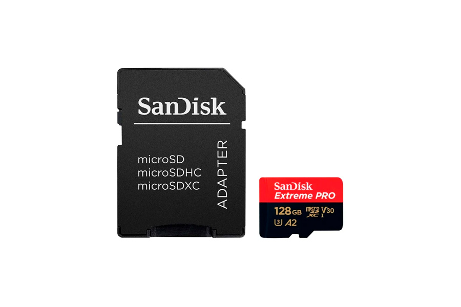 Карта памяти 128Gb SanDisk Extreme Pro A2 V30 (170MB/s)