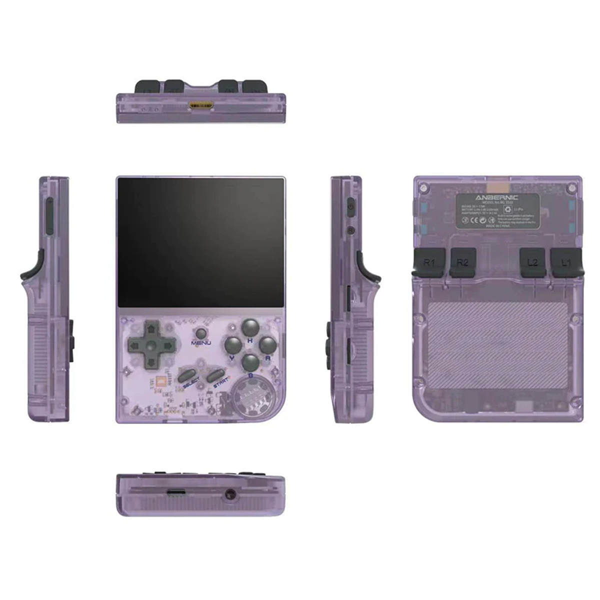 Игровая консоль Anbernic RG35XX (фиолетовый прозрачный 64Гб) 5000 игр
