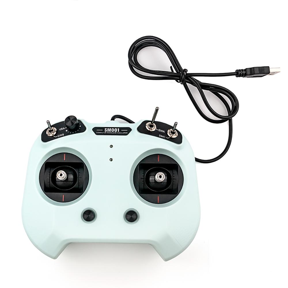 Пульт управления FlySky SM001 для обучения полетам на БПЛА (USB) (6 каналов, мятный)