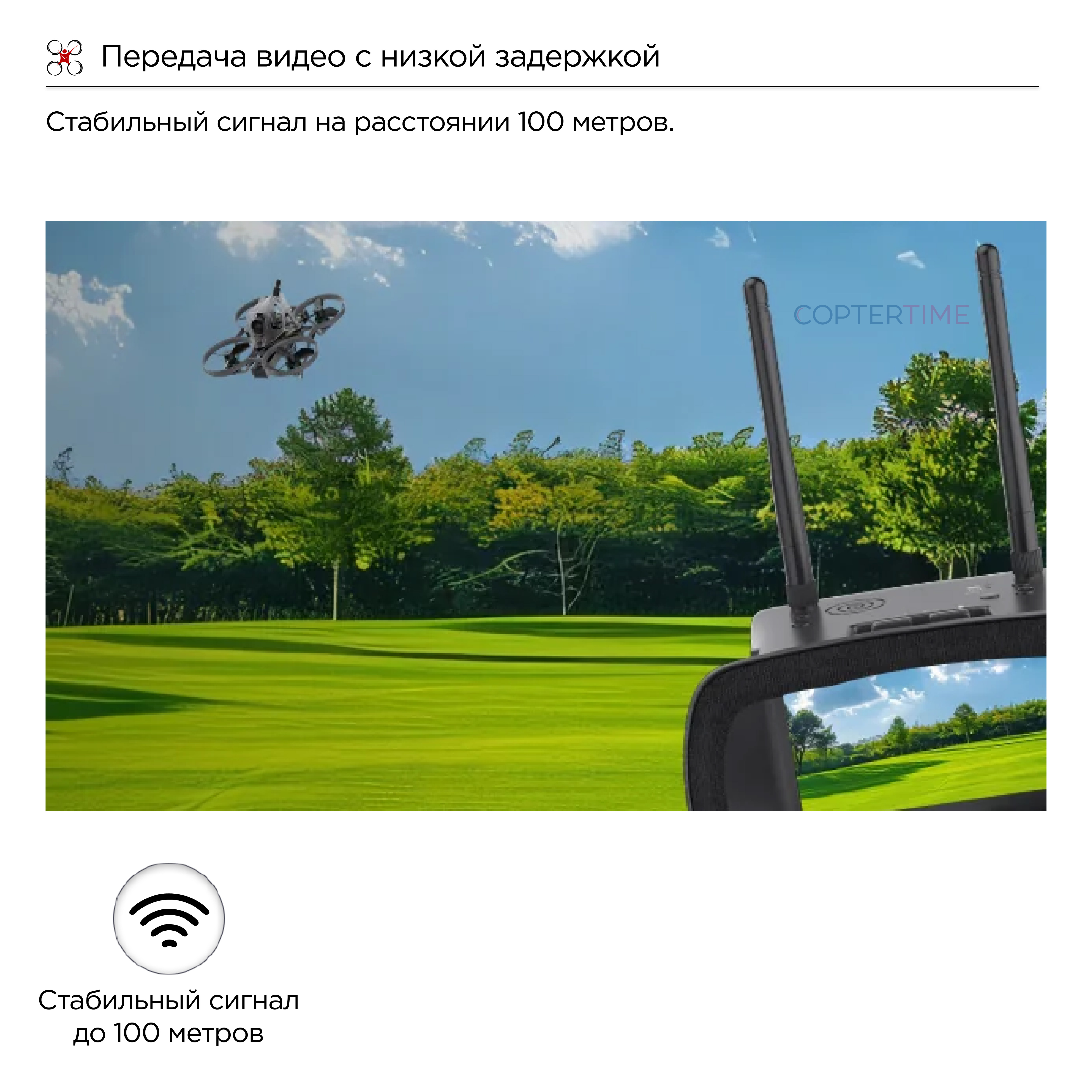 Квадрокоптер Sub250 Nimble65 RTF Combo (FPV нарбор)