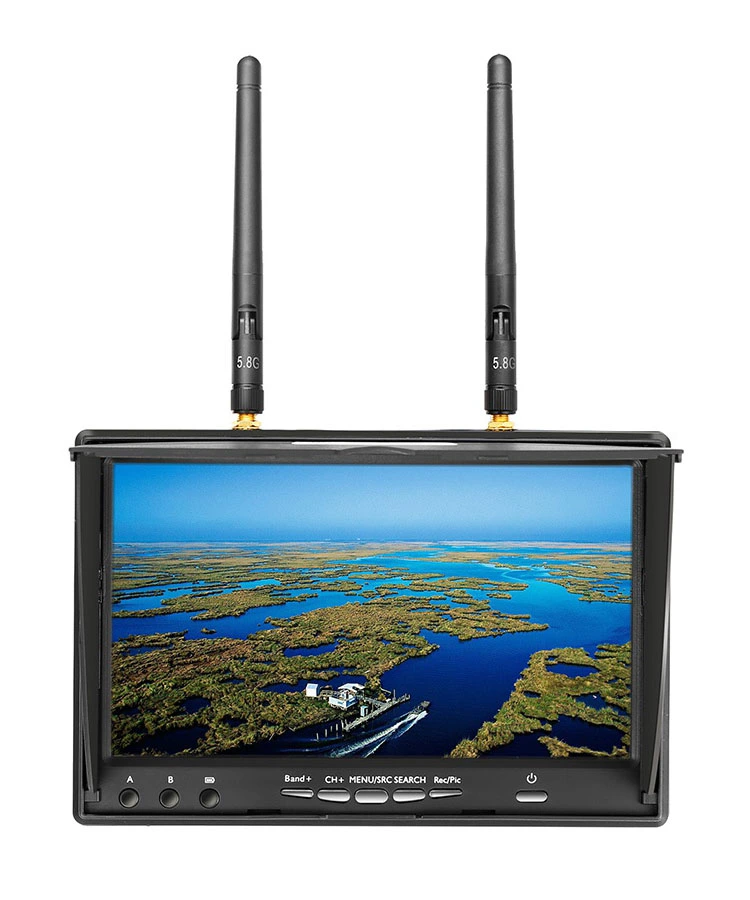 Монитор 7" LCD5802D диверсити 40CH с DVR