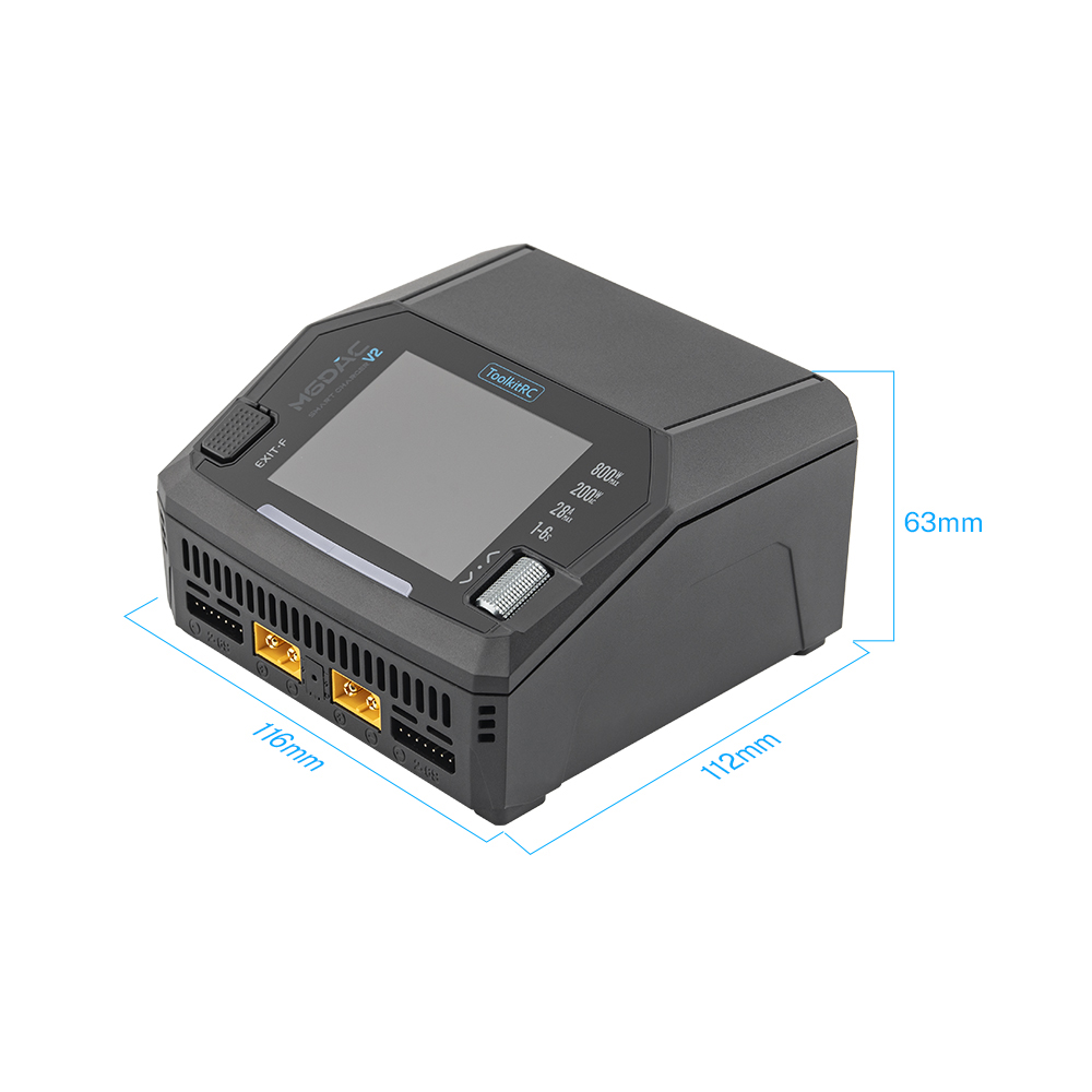 Зарядное устройство ToolkitRC M6DAC V2 AC 200w / DC 800w