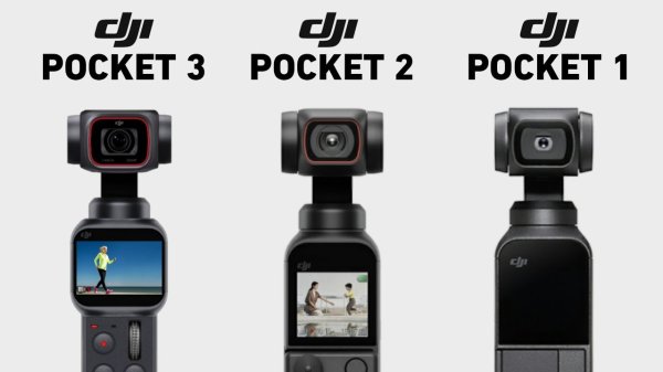 Сравнение DJI Osmo Pocket 1-2-3