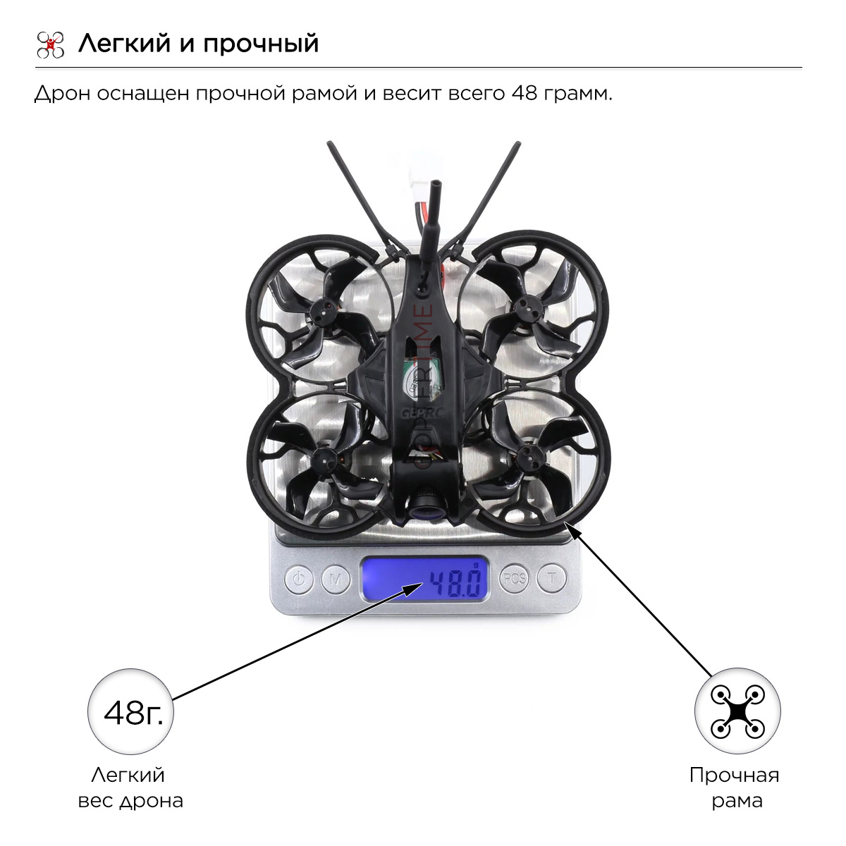 Готовый FPV набор GEPRC TinyGO Racing FPV Whoop (RTF)