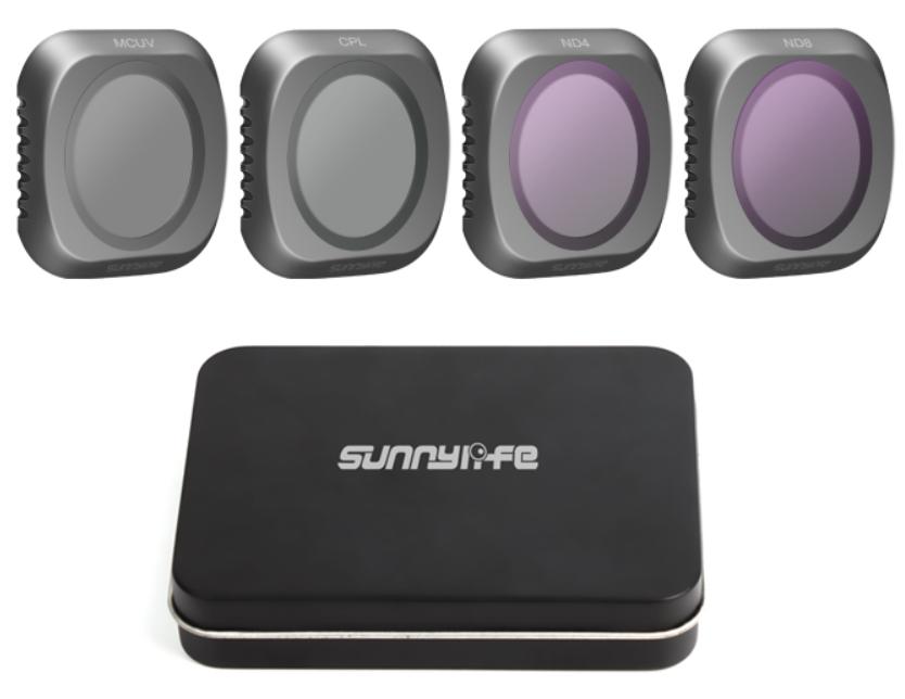 Набор из 4 фильтров (UV/CPL/ND4/ND8) для DJI Mavic 2 Pro (SunnyLife)