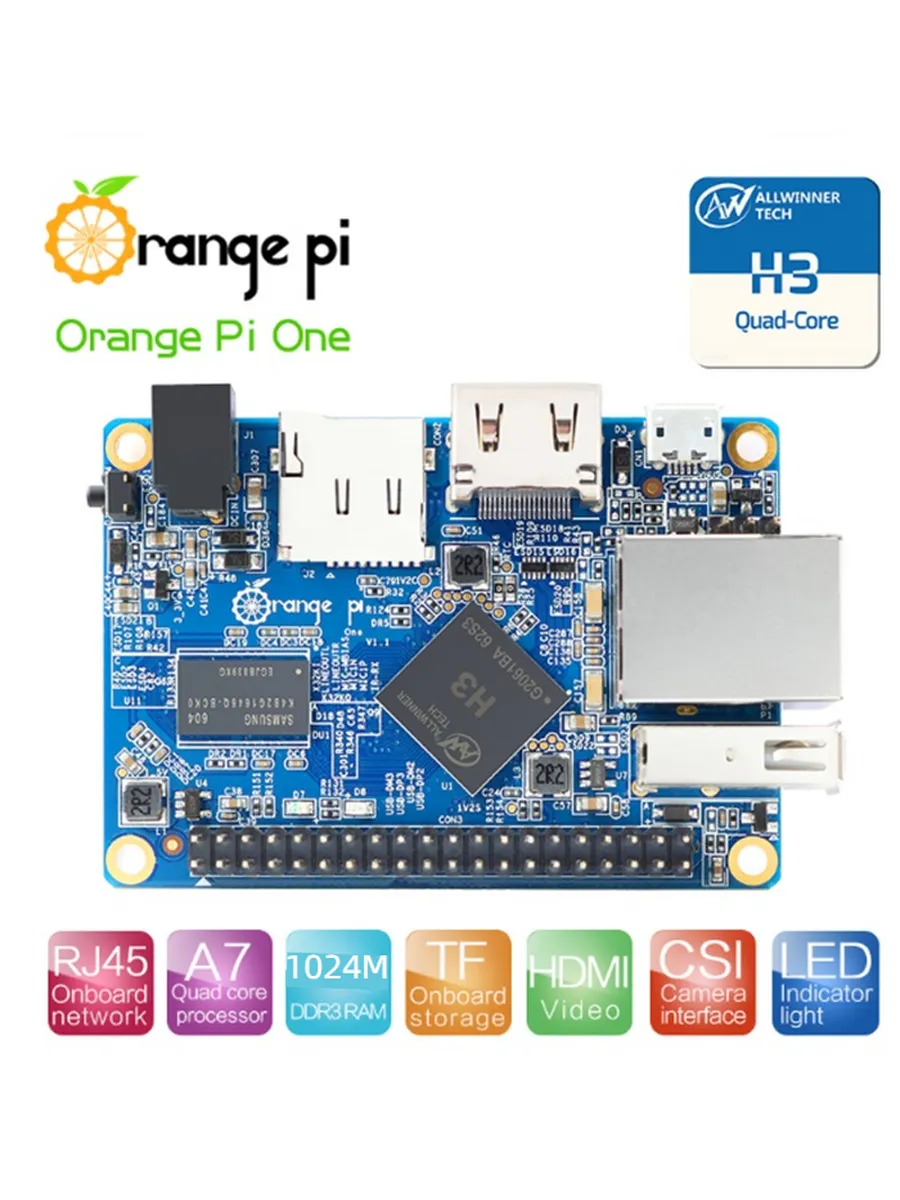 Orange Pi One, 1 ГБ ОЗУ