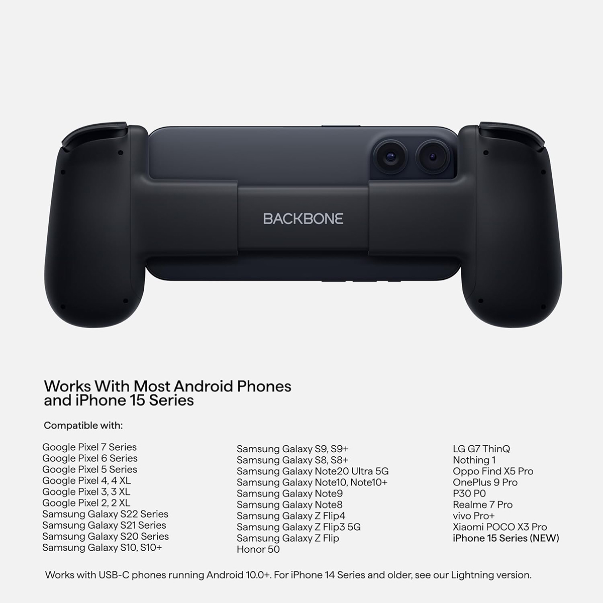 Геймпад BACKBONE One Mobile 2nd Gen для Android / iPhone (USB-C) (черный)