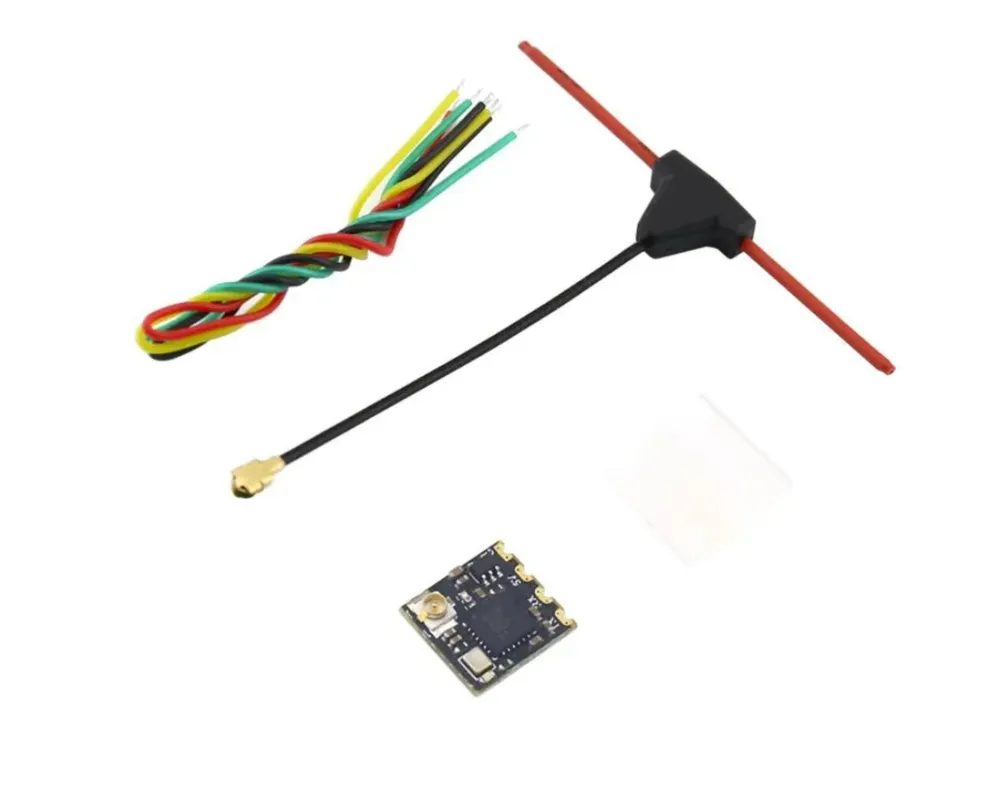 Приемник (ресивер) ELRS MINI 2,4Ггц (EP1 2400 RX Firmware 3.0) дальнего действия с Т-образной антенной
