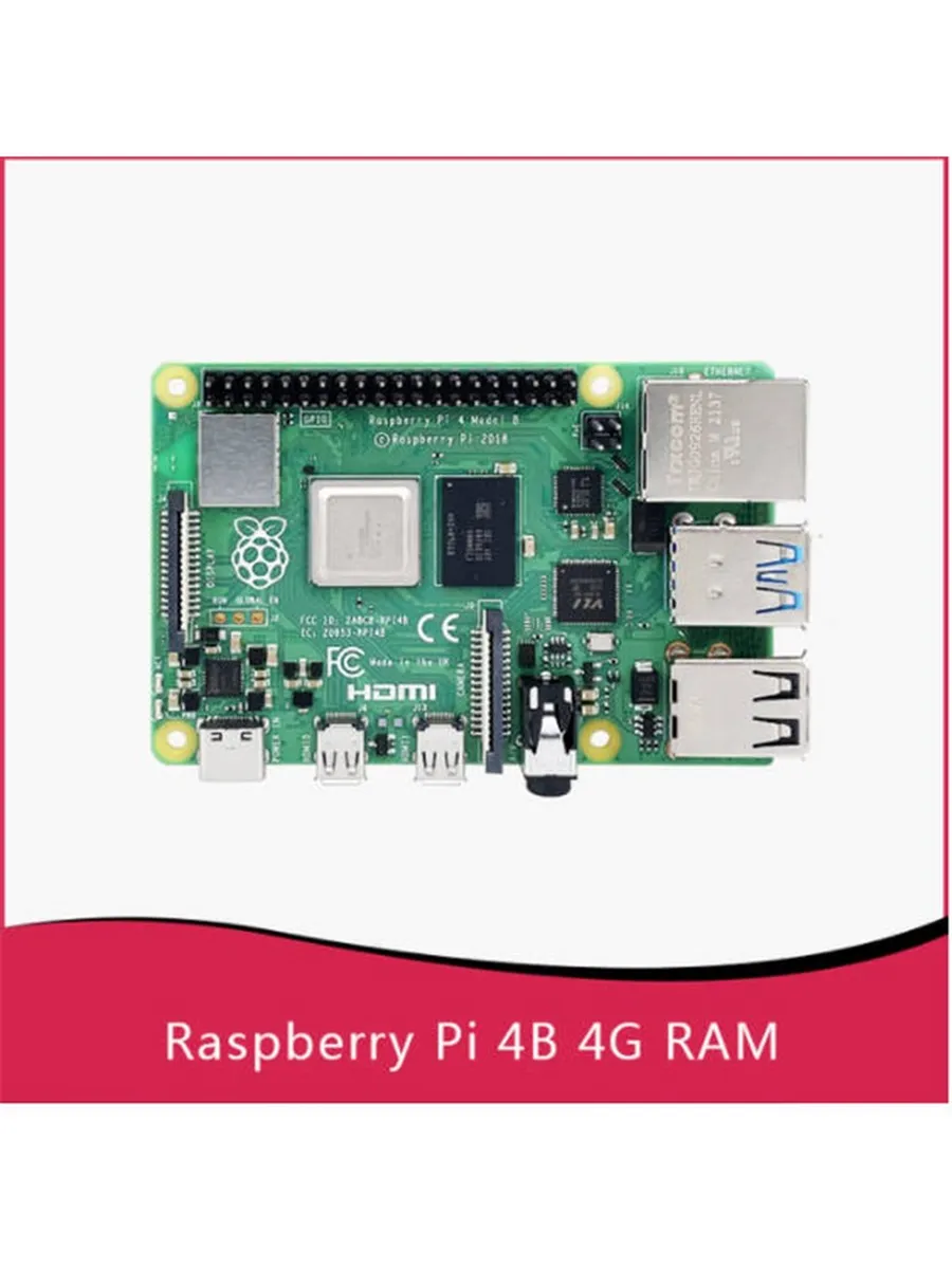 Raspberry Pi 4 Model B, 4 ГБ ОЗУ