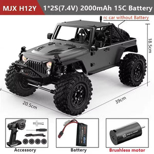 Краулер MJX H12Y (серый) 4WD 1:12 RTR / джип / внедорожник / радиоуправляемая машинка для бездорожья (Brushless)