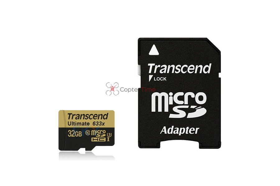 Карта памяти 32Gb Transcend 633x UHS-I (U3) (MicroSDHC)