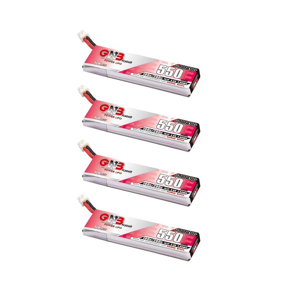 Аккумулятор GNB 550mah (1S) 100C HV (разъем: PH2.0) (4шт)