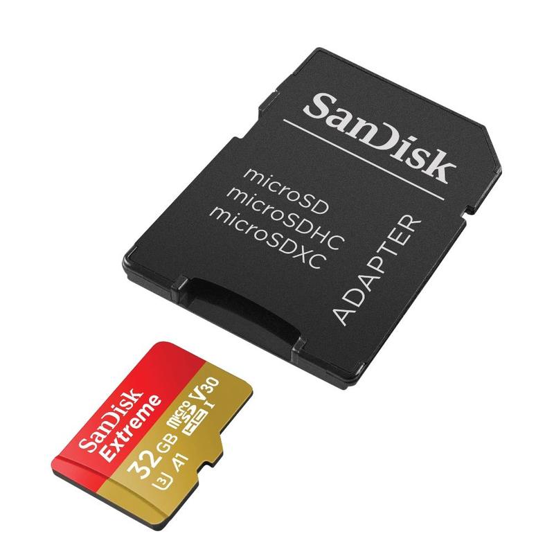 Карта памяти 32Gb SanDisk Extreme 10 UHS-I U3 633x (100Mb/s) (SDSQXAF-032G-GN6MA)