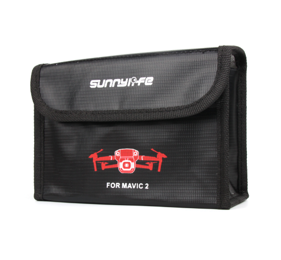 Огнеупорный сумка-чехол для трёх аккумуляторов квадрокоптера DJI Mavic 2 (SunnyLife)
