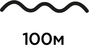 Макс. глубина погружения 100м