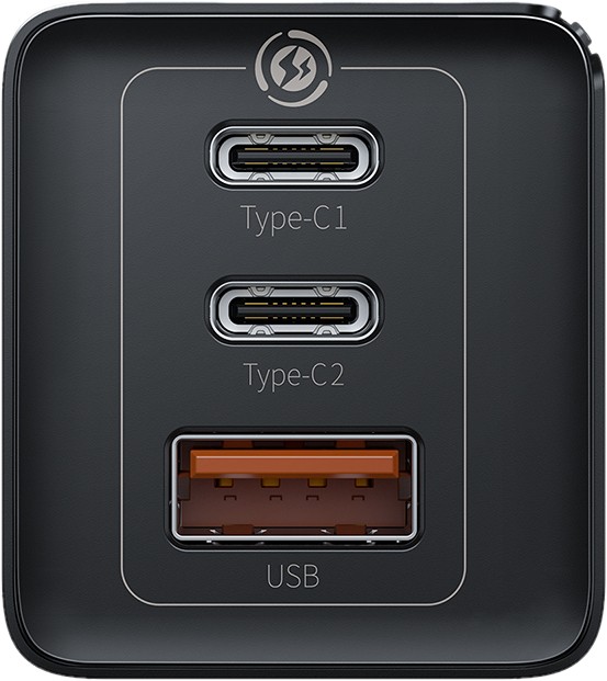 Блок питания сетевой Baseus Home Charger GaN2 Pro Quick Charger 2C+U 65W (с кабелем Type-C - Type-C)