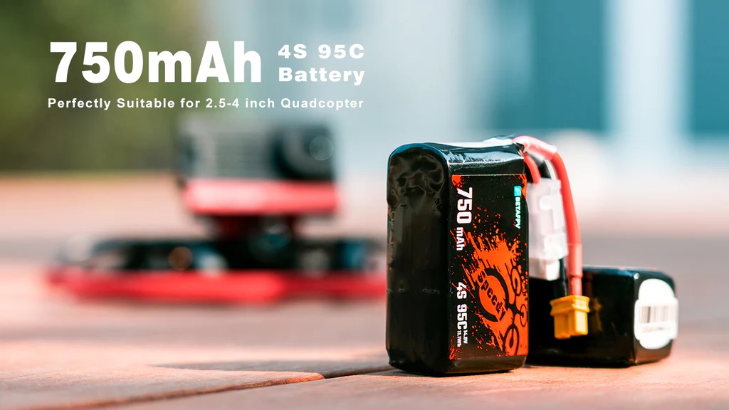 Аккумулятор BETAFPV 750mAh 4S 95C Lipo Battery (2шт.)