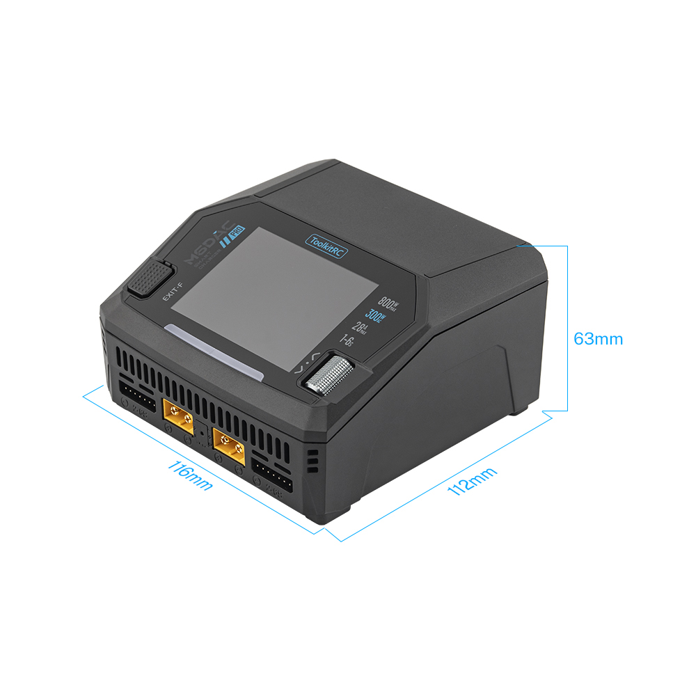 Зарядное устройствоToolkitRC M6DAC PRO (двухканальное, 300W)