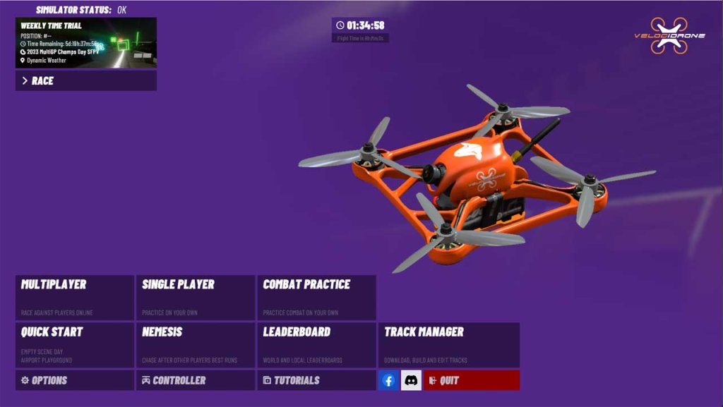 VelociDrone FPV Simulator