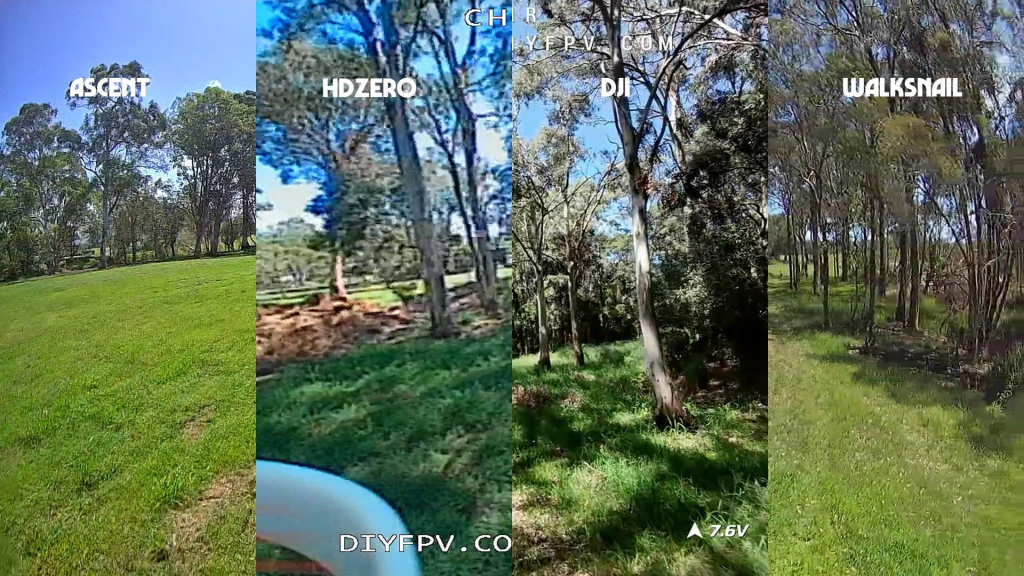 HDzero, Caddx Walksnail, DJI HDzero, Caddx Walksnail, DJI