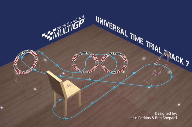 Путь прохождения трассы TinyWhoop