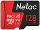 Карта памяти MicroSD 128GB Netac P500 Extreme Pro Class 10 UHS-I A1 V30 (100 Mb/s) + SD адаптер (NT02P500PRO-128G-R)
